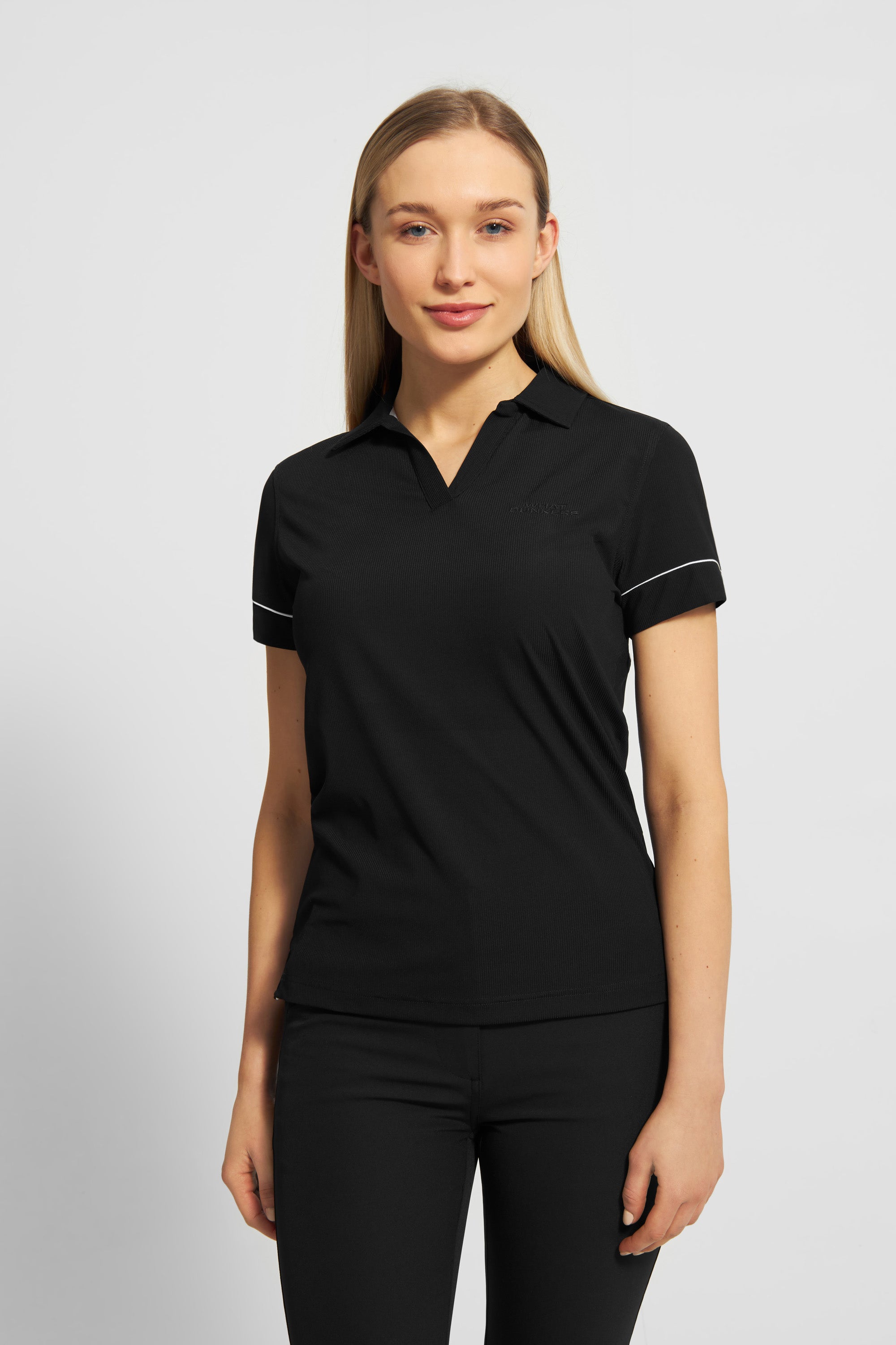 Britney polo shirt – black – WHAT BUNKERS