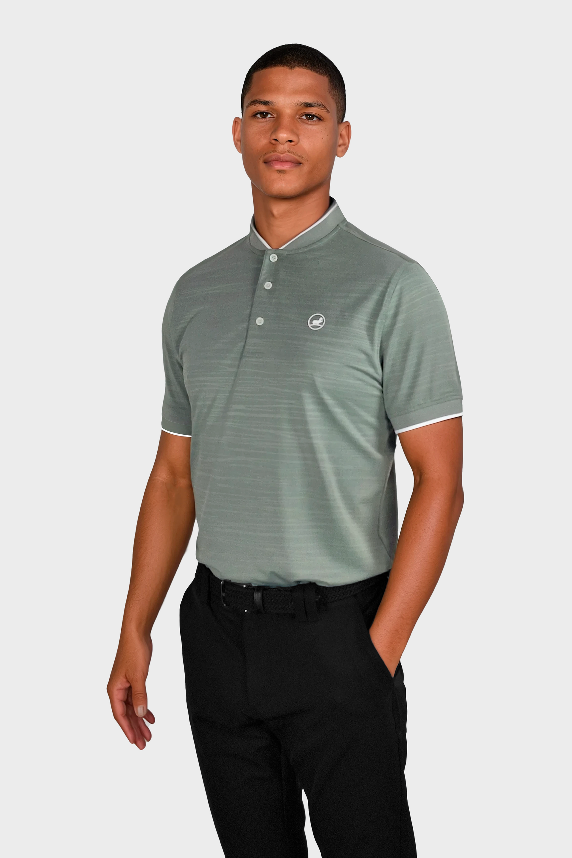 golf shirt with dress pants Bomber collar polo shirt | Golf polo shirt for men
