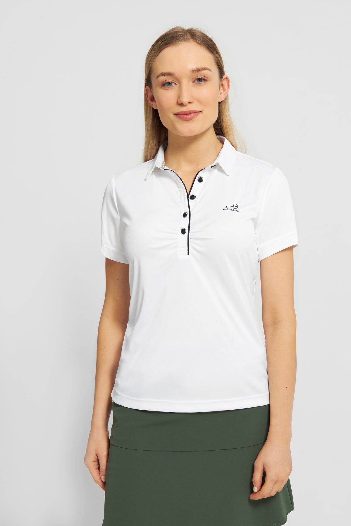 Rita golf polo - white – WHAT BUNKERS
