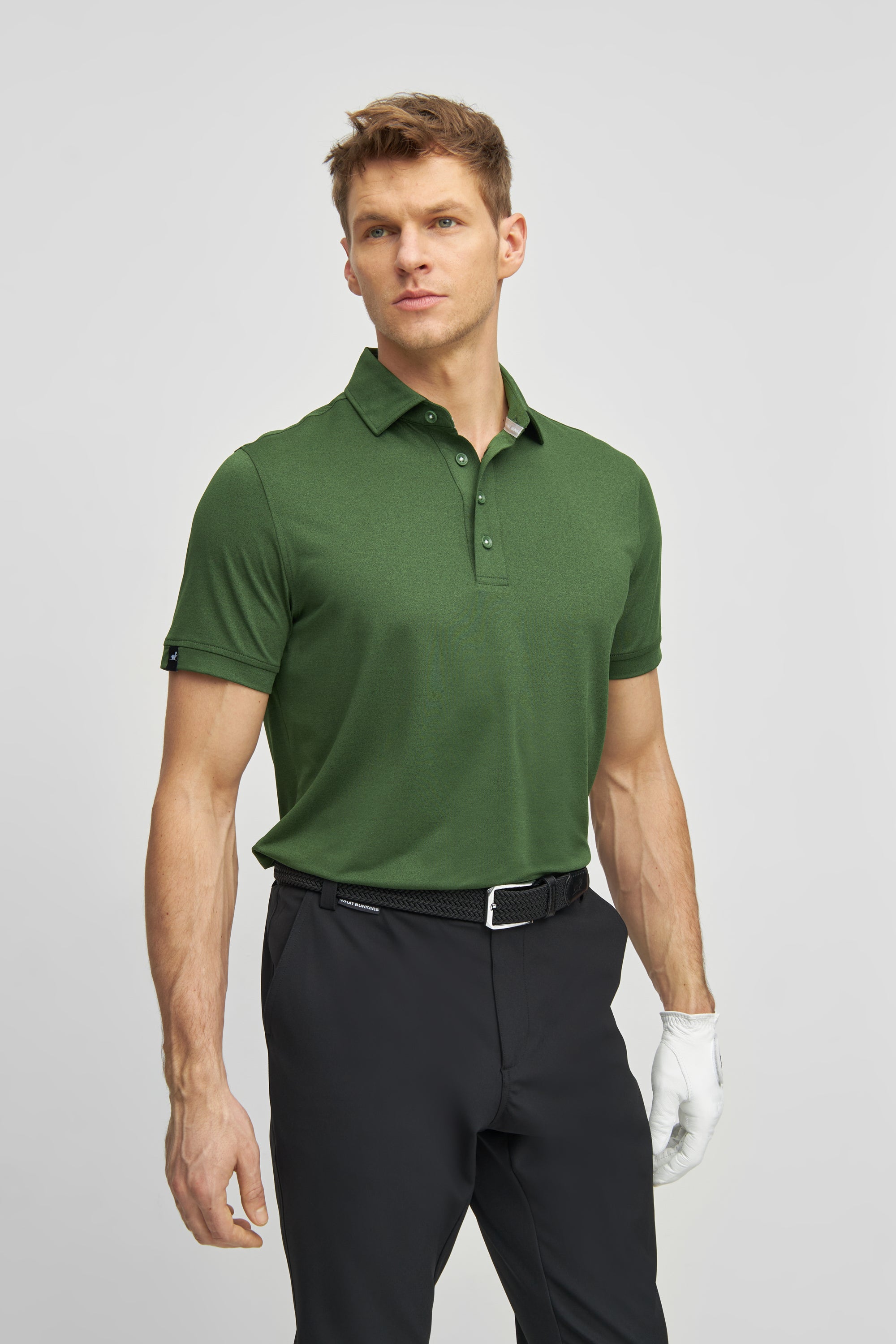 moss green polo shirt George polo shirt – green – WHAT BUNKERS
